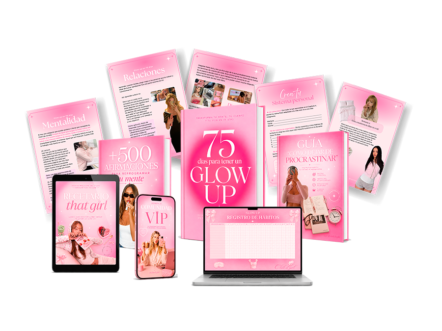 Glow Up en 75 Días: Transforma Tus Habitos y Comienza a Vivir en tu Tablero de Pinterest