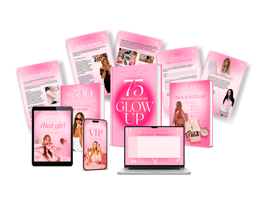 Glow Up en 75 Días: Transforma Tus Habitos y Comienza a Vivir en tu Tablero de Pinterest